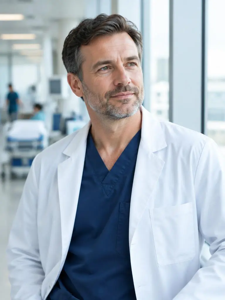Physician in a hospital